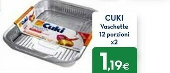 Proshop Cuki Vaschette alluminio offerta