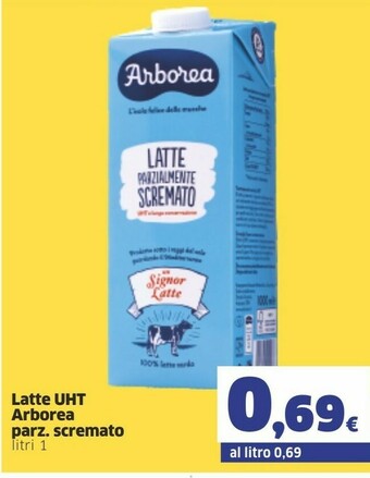 Sigma Arborea Latte parzialmente scremato offerta