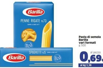 Sigma Barilla Pasta offerta