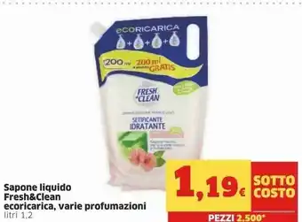 Sigma Fresh & Clean Sapone Liquido Ecoricarica offerta