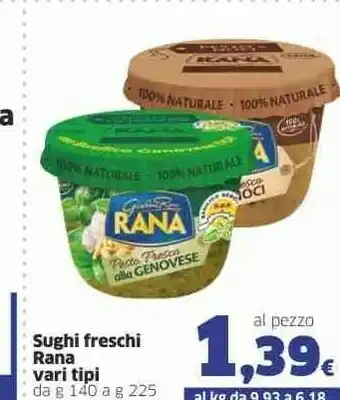 Sigma Rana Giovanni - Pesto Alla Genovese 140 G(ml) offerta