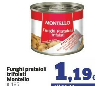 Sigma Montello Funghi Prataioli Trifolati offerta