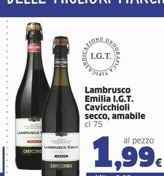 Cavicchioli Lambrusco Emilia Secco 750 G(ml)
