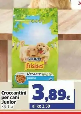 Sigma Purina Friskies Croccantini Per Cani Junior offerta