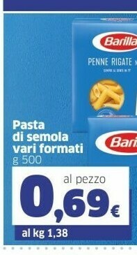 Sigma Barilla Pasta offerta