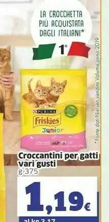 Sigma Purina Friskies Croccantini Per Gatti Junior offerta