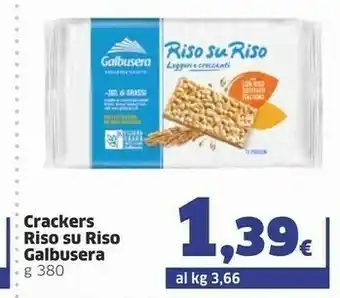 Sigma Galbusera Riso Su Riso Cracker Con Riso Soffiato 380 G(ml) offerta