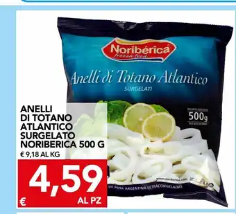 Anelli di totano atlantico surgelato noriberica 500 g