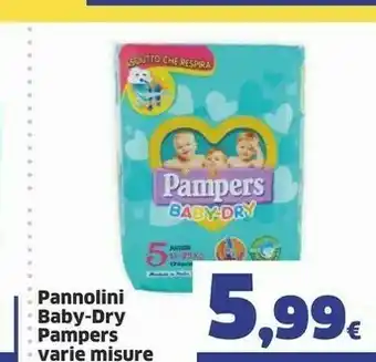 Sigma Pampers Baby-Dry 81703117 Pannolino Usa E Getta Ragazzo/Ragazza 5+ 66 Pezzo(i) offerta