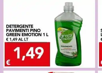 Detergente pavimenti pino green emotion