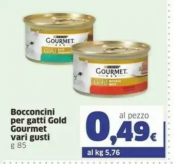 Sigma Purina Gourmet Bocconcini Per Gatti Gold Gourmet Pollo offerta
