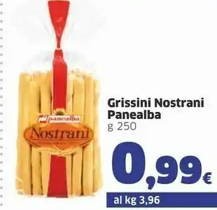 Sigma Panealba Nostrani Grissini Stirati Tipo 0 250 G(ml) offerta