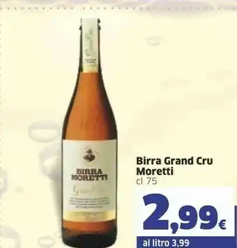 Sigma Moretti Birra Grand Cru 750 G(ml) offerta