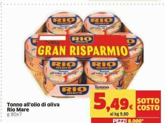 Sigma Rio Mare Tonno Rio mare offerta