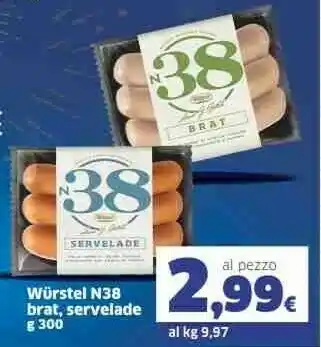 Sigma Servelade Wurstel offerta
