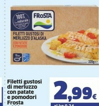Sigma Frosta Filetti di merluzzo offerta