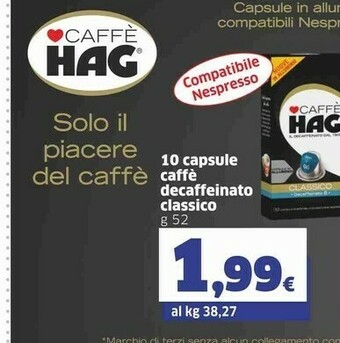 Sigma Nespresso Caffè offerta
