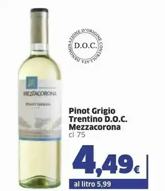 Sigma Mezzacorona Vino bianco offerta