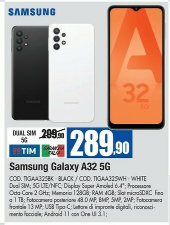 Wellcome Samsung Galaxy A30 offerta