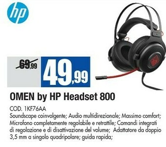 Wellcome HP Cuffie offerta