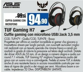 Wellcome Asus Cuffie offerta