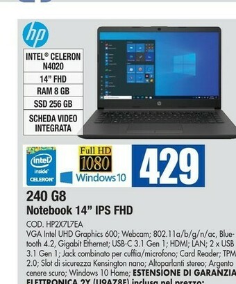 Wellcome HP acer aspire offerta