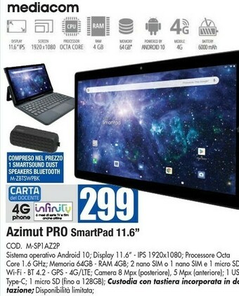 Wellcome Mediacom Tablet mediacom offerta