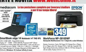 Wellcome Epson Notebook offerta
