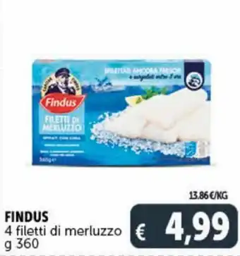 Findus 4 filetti di merluzzo 360 g