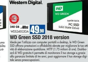 Wellcome Western Digital Hard disk ssd offerta