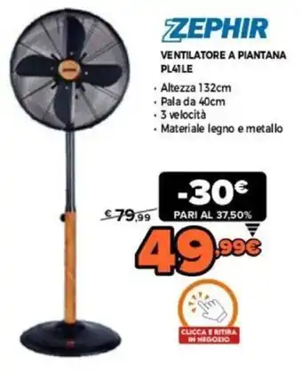 Expert Zephir Ventilatore a piantana PL41LE offerta