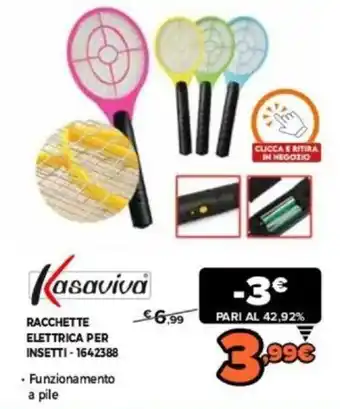 Expert Kasaviva Racchette elettrica per insetti - 1642388 offerta