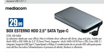 Wellcome Mediacom Hard disk offerta