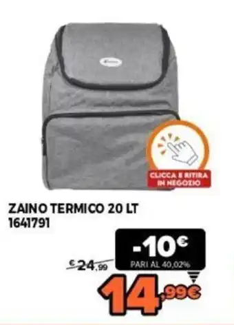 Kasaviva Zaino Termico 20 Lt 1641791