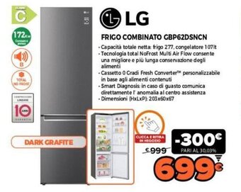 LG Frigo combinato GBP62DSNCN