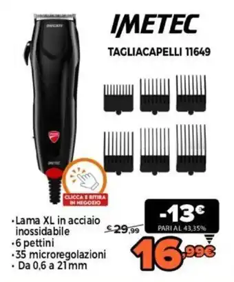 Expert Imetec Tagliacapelli 11649 offerta