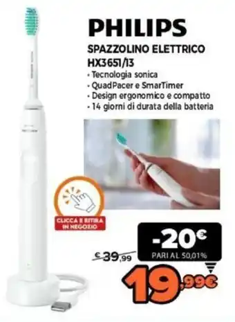 Expert Philips Spazzolino elettrico HX3651/13 offerta