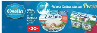 Bennet Fattorie Osella Linea 190 G / Robiola 200 G offerta