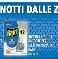 Raid 60 Ricarica Liquida Inodore Per Elettroemanatore