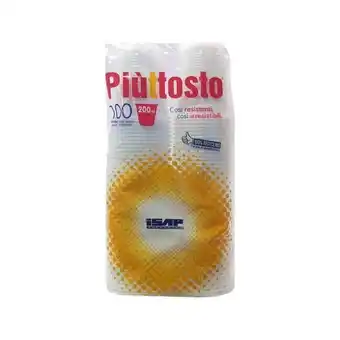 Isap bicchieri in polipropilene bianchi 200 cc 100 pezzi