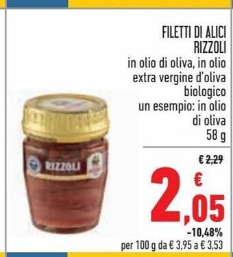 Conad Superstore Filetti di alici rizzoli offerta