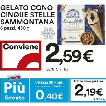 Coop Sammontana Gelato offerta