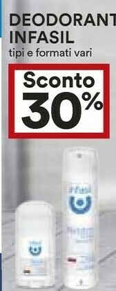 Coop Infasil Deodorante offerta