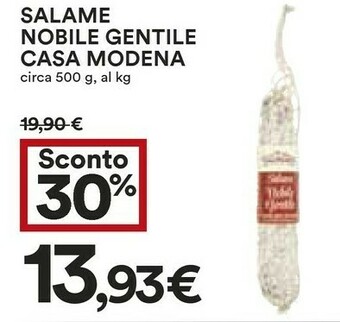 Coop Casa Modena Salame offerta