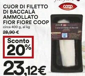 Coop Baccalà offerta