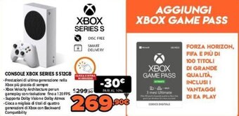 Expert Console Xbox Series S 512GB offerta