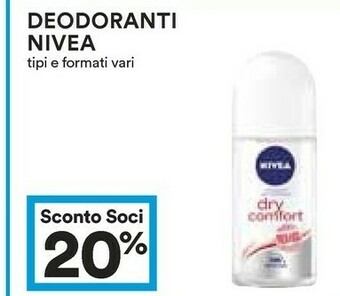 Coop Nivea Deodorante offerta