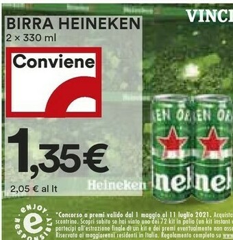 Coop Heineken Birra offerta
