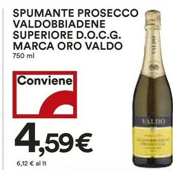 Coop Valdo Prosecco offerta