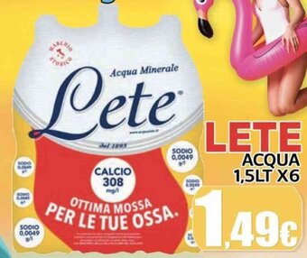 Lete Acqua 1,5 lt x6